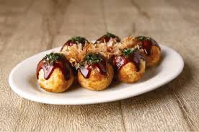 Takoyaki.