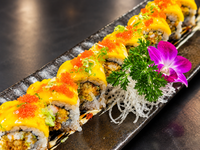Mango Shrimp Roll.