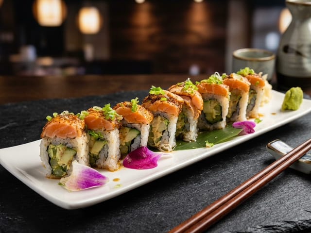 Tequila Salmon Roll.