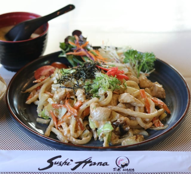 Yaki Udon with Chicken.