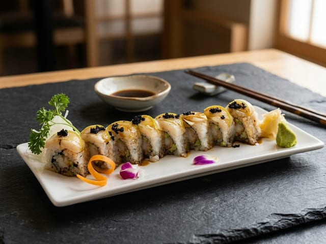 Seared Scallops Roll.