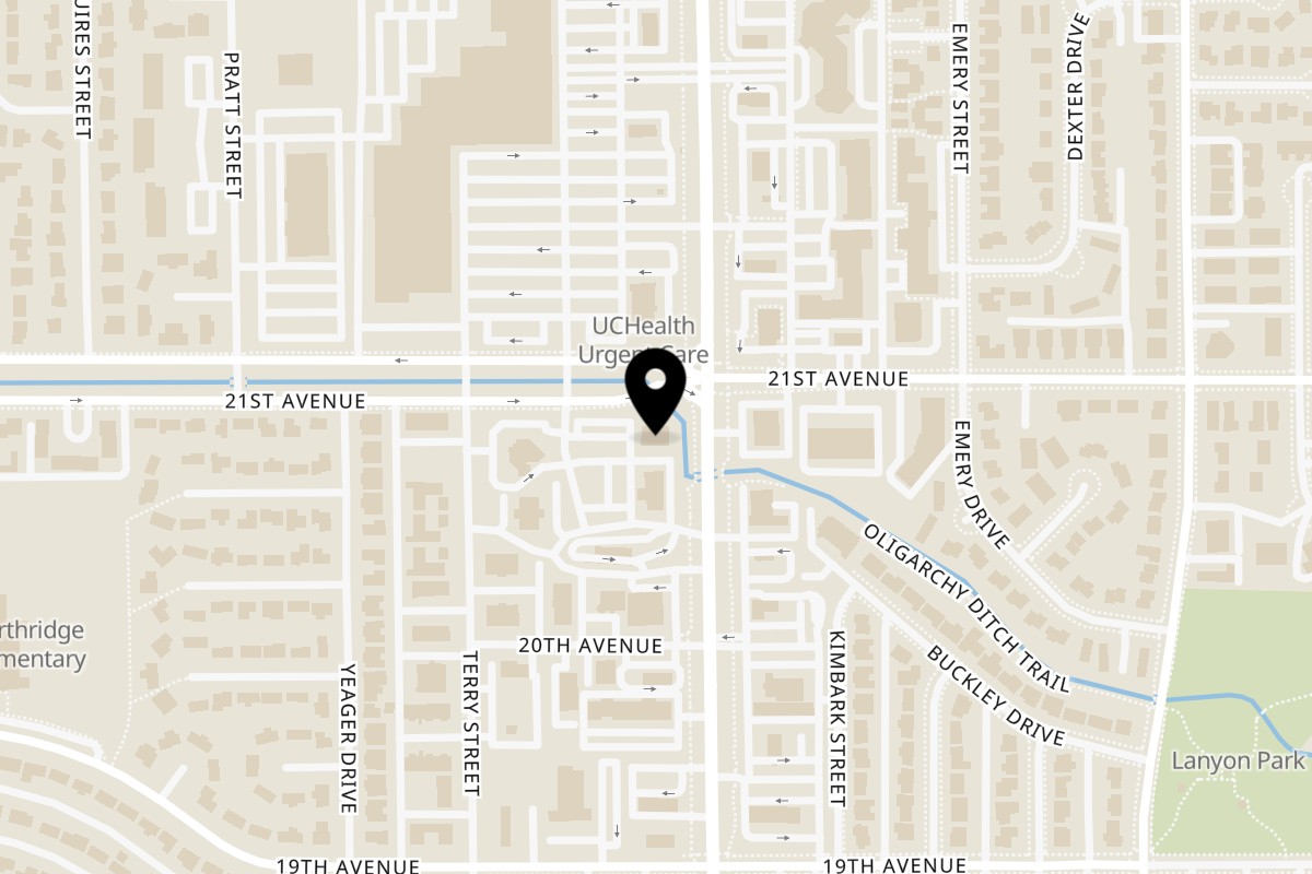 Map showing the location of Sushi Hana Longmont on 2065 Main St in Longmont